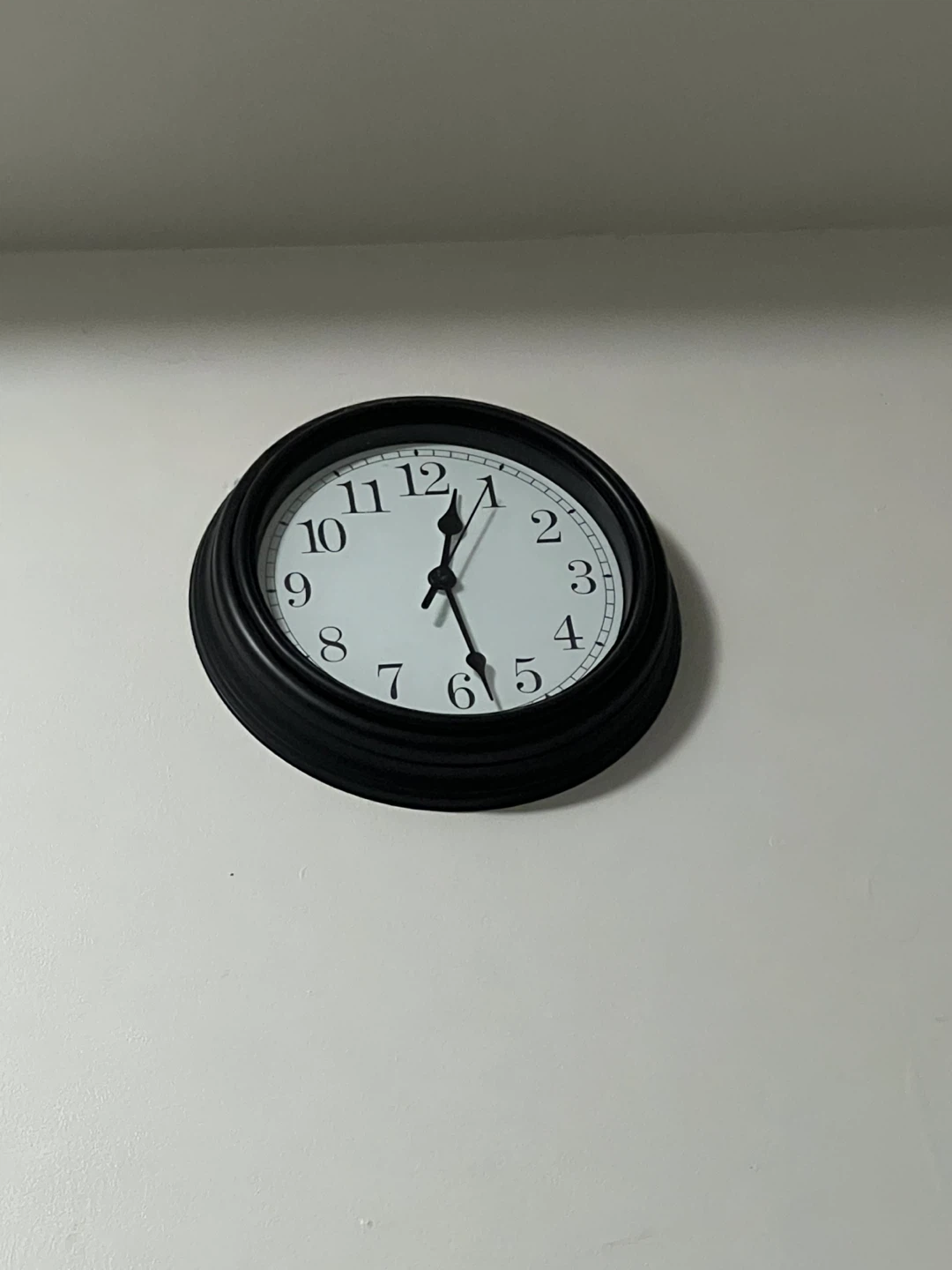 Black Wall Clock