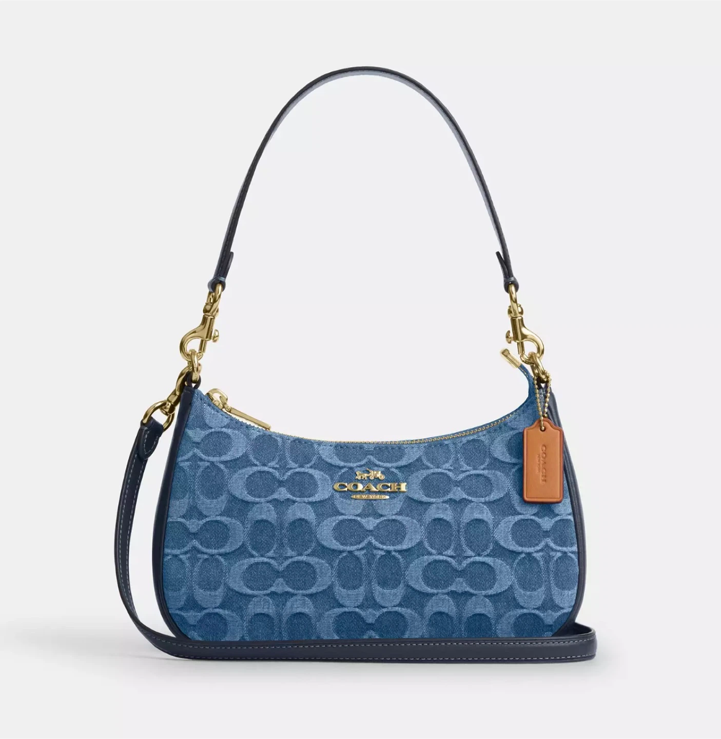 Coach Denim Signature Shoulder Bag - photo 5