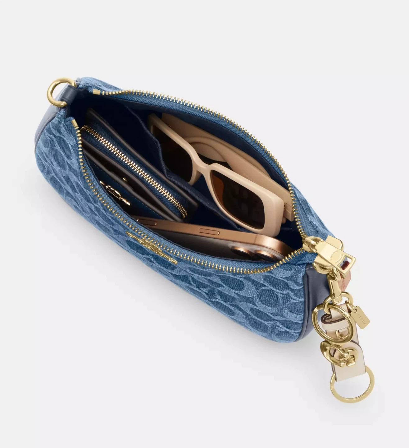 Coach Denim Signature Shoulder Bag - photo 4