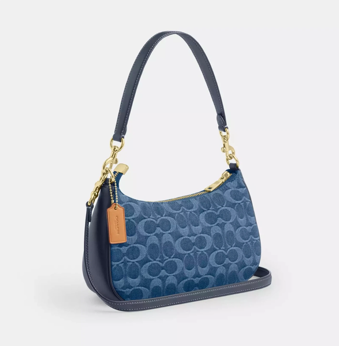 Coach Denim Signature Shoulder Bag - photo 3