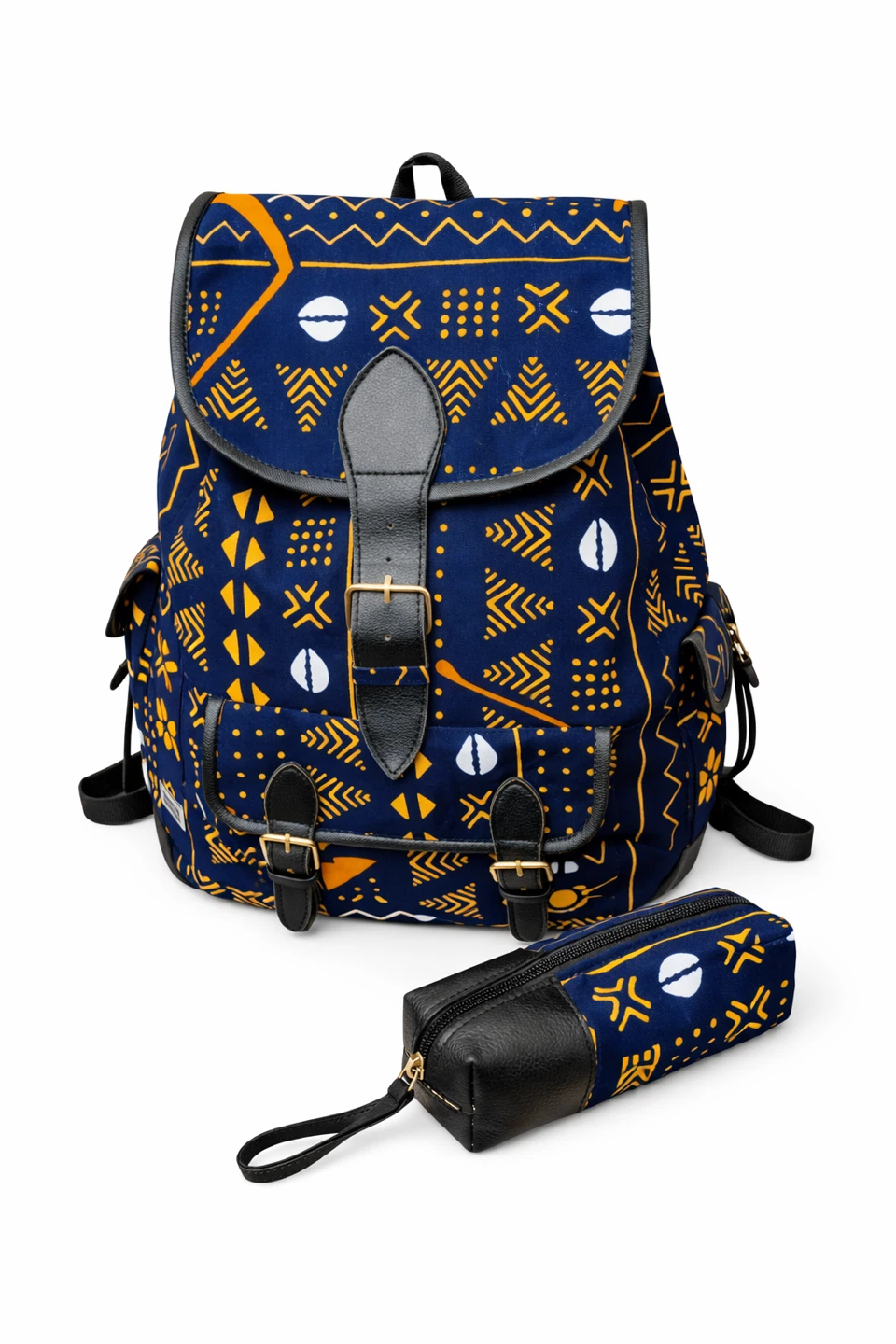 Patterned Backpack with Matching Pencil Case - photo 4