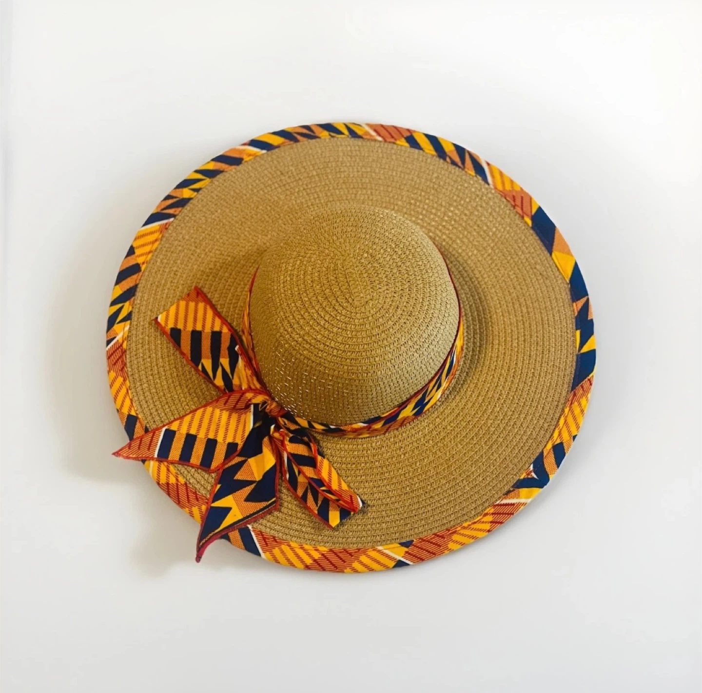 Wide Brim Sun Hat with Decorative Bow - photo 3