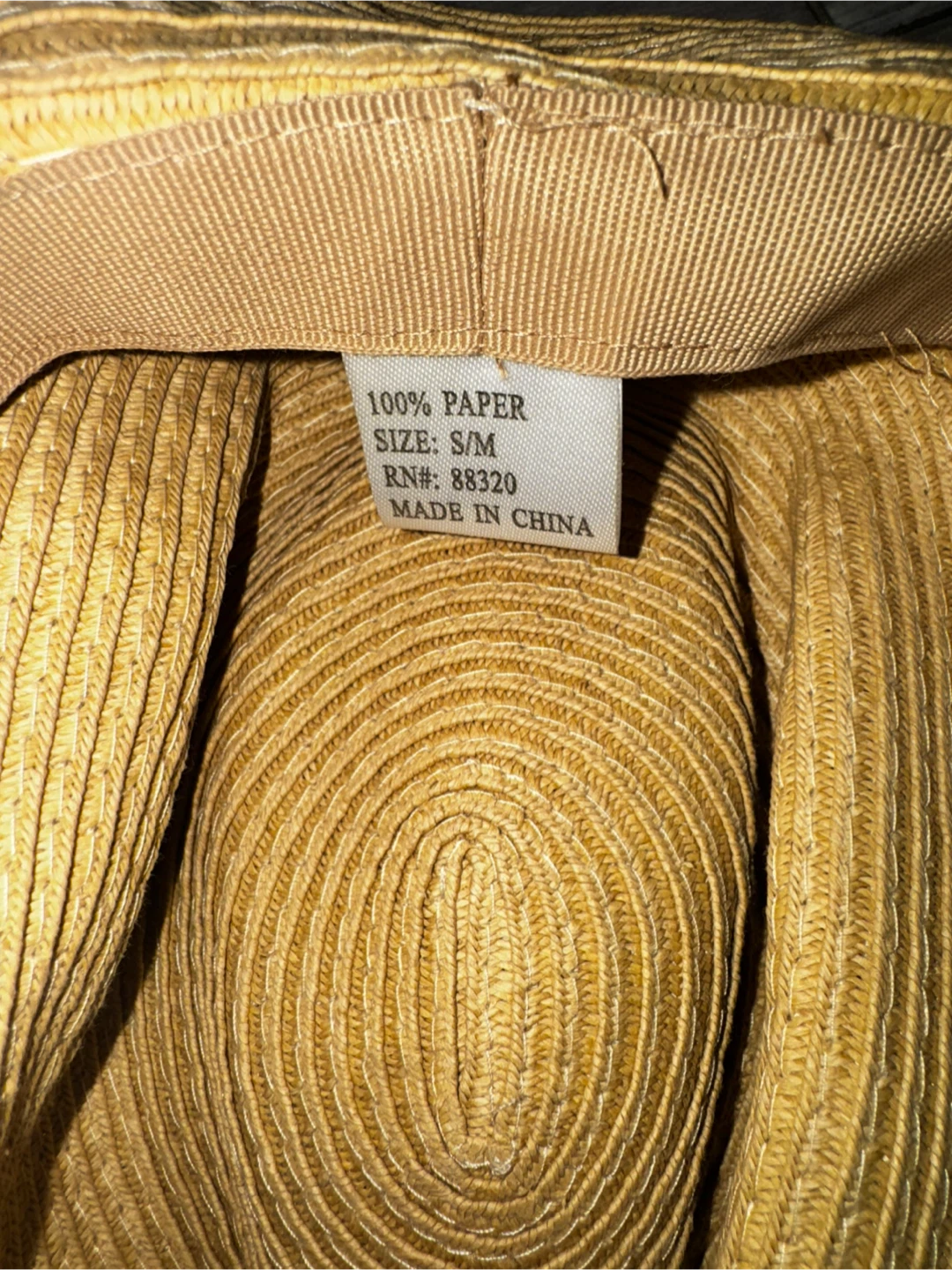 VINTAGE Men's Beige Fedora Hat Brown and White Band S/M 🏆 - photo 4