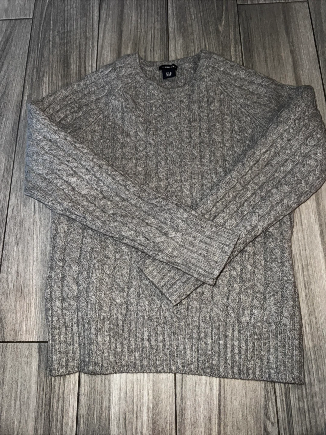 Gap Cable Knit Sweater Medium Grey 🏆 - photo 2
