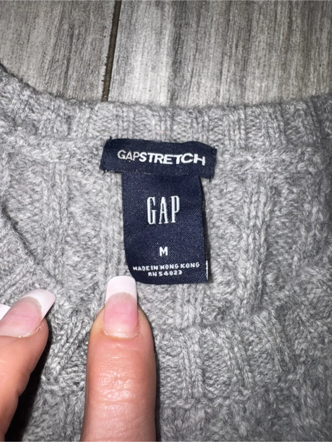 Gap Cable Knit Sweater Medium Grey 🏆 - photo 3