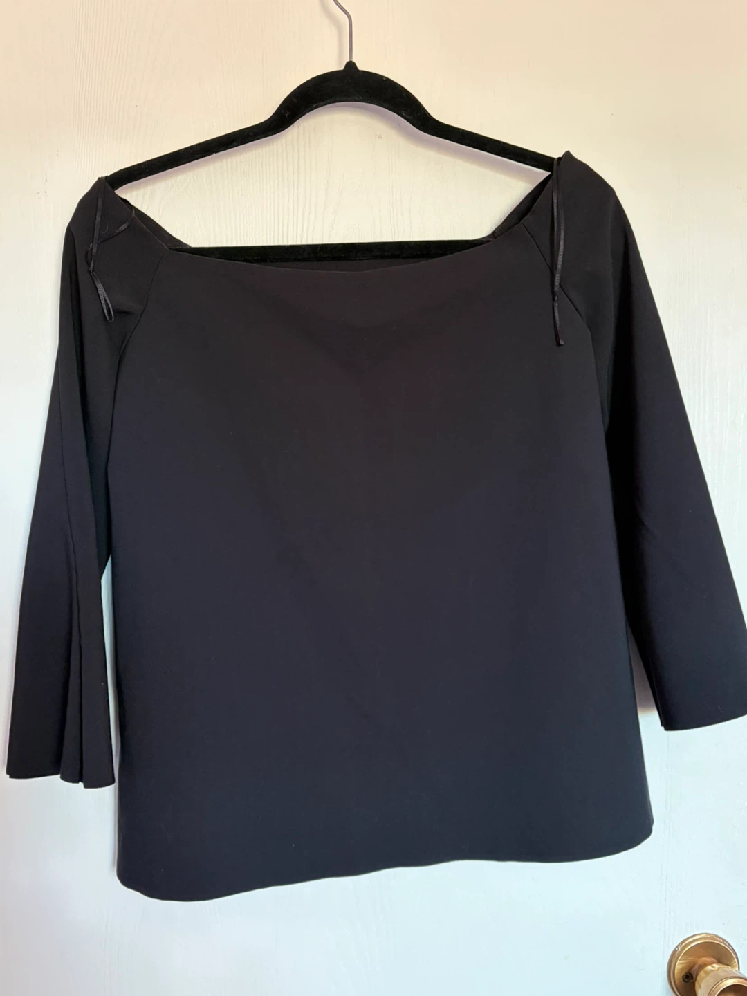 Zara Basic Black Off-the-Shoulder Top Size- Small - photo 2