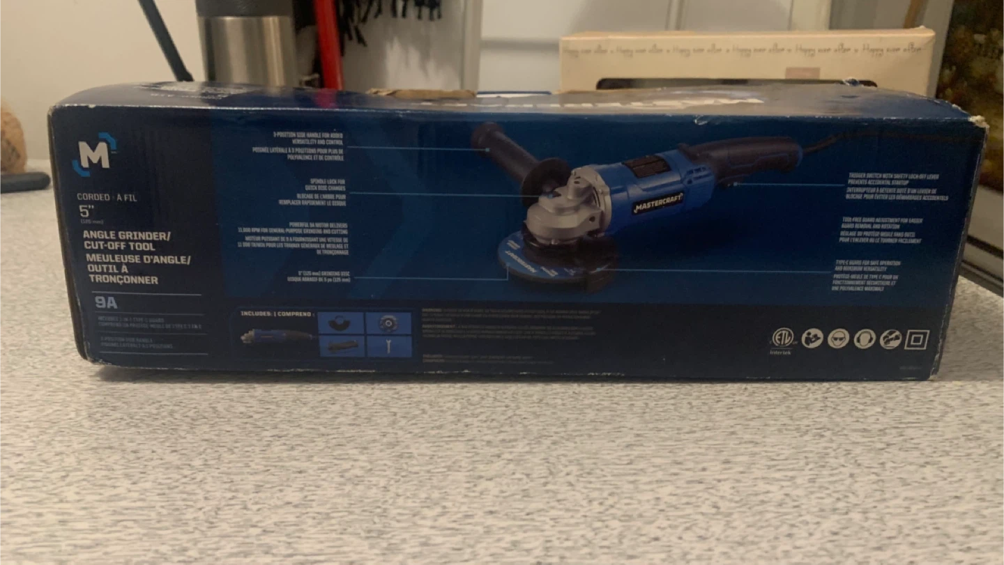 Unopened Mastercraft 5" Angle Grinder / Cut-Off Tool - photo 2