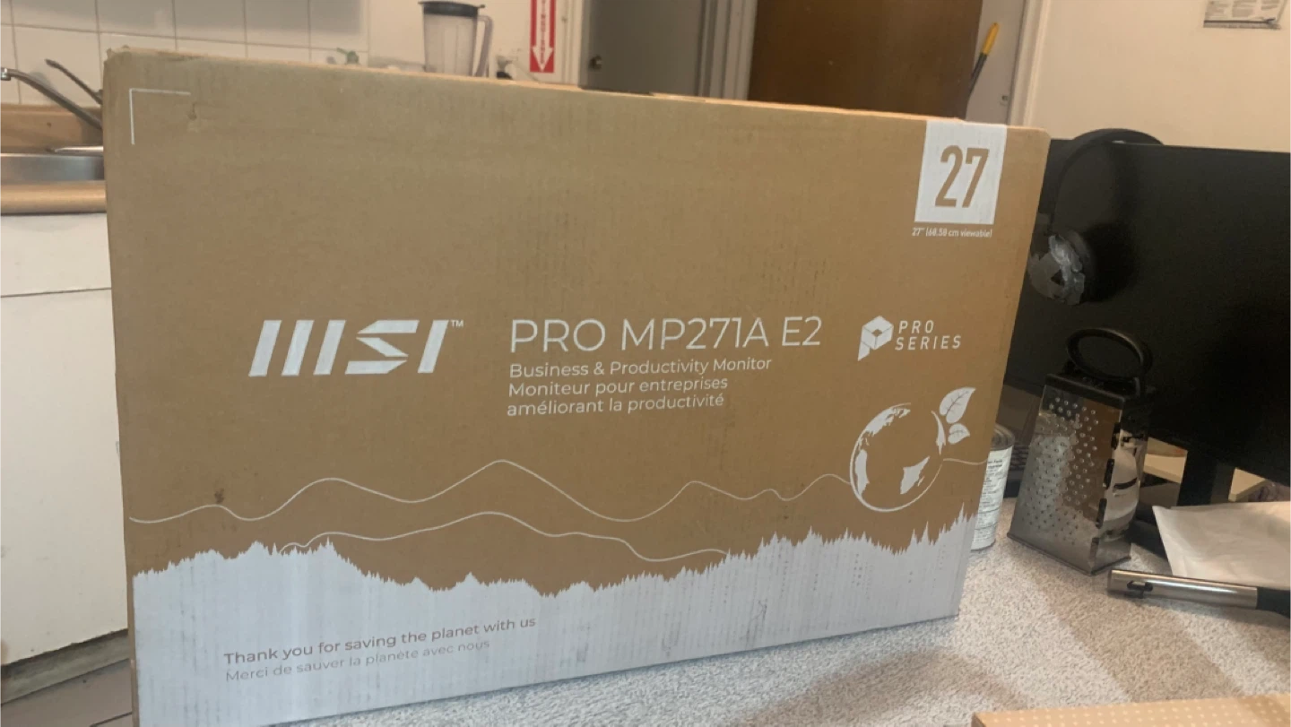 Still Sealed MSI PRO MP271A E2 27" FHD 120Hz Monitor