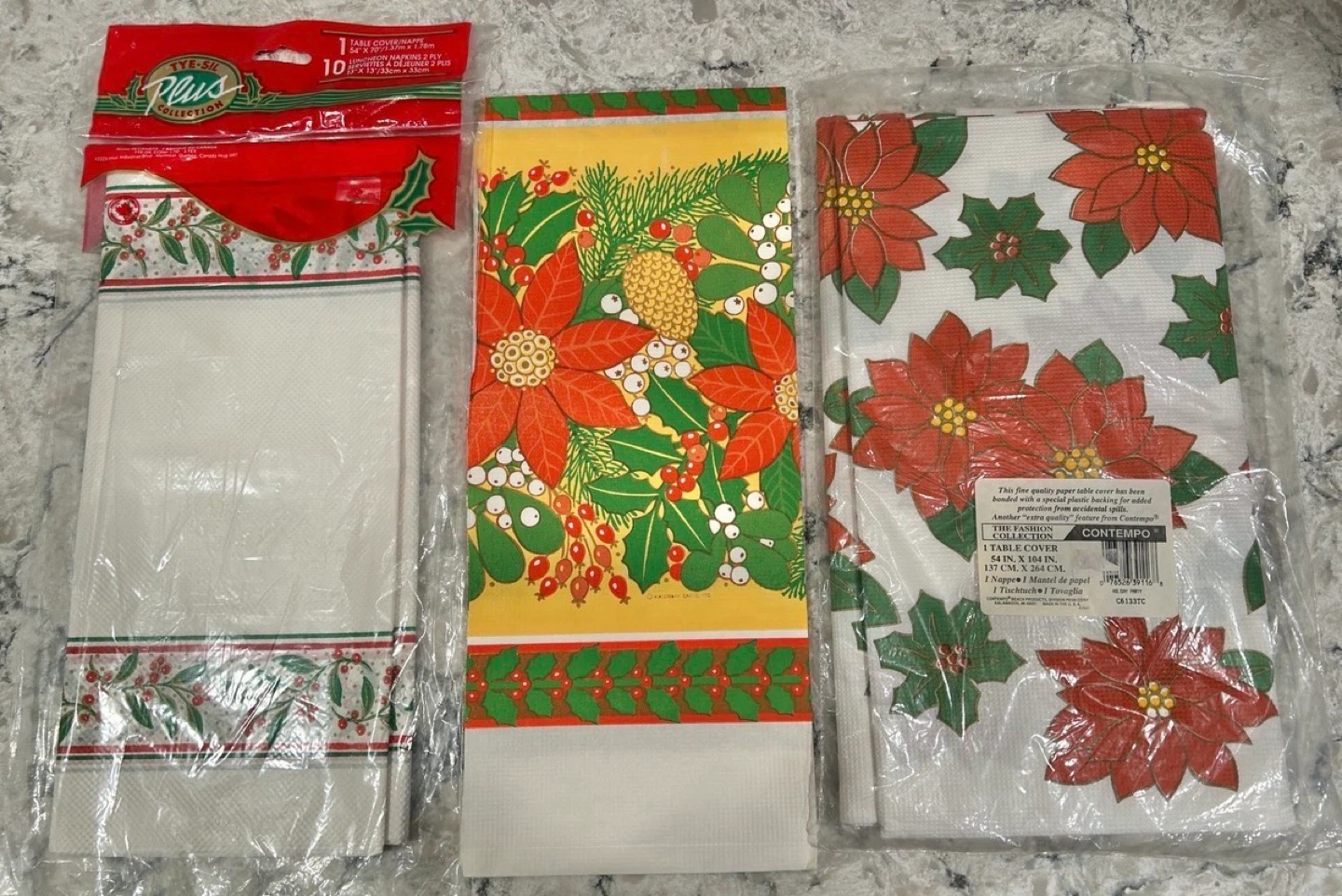 Festive Paper Table Covers ($5 takes them all)