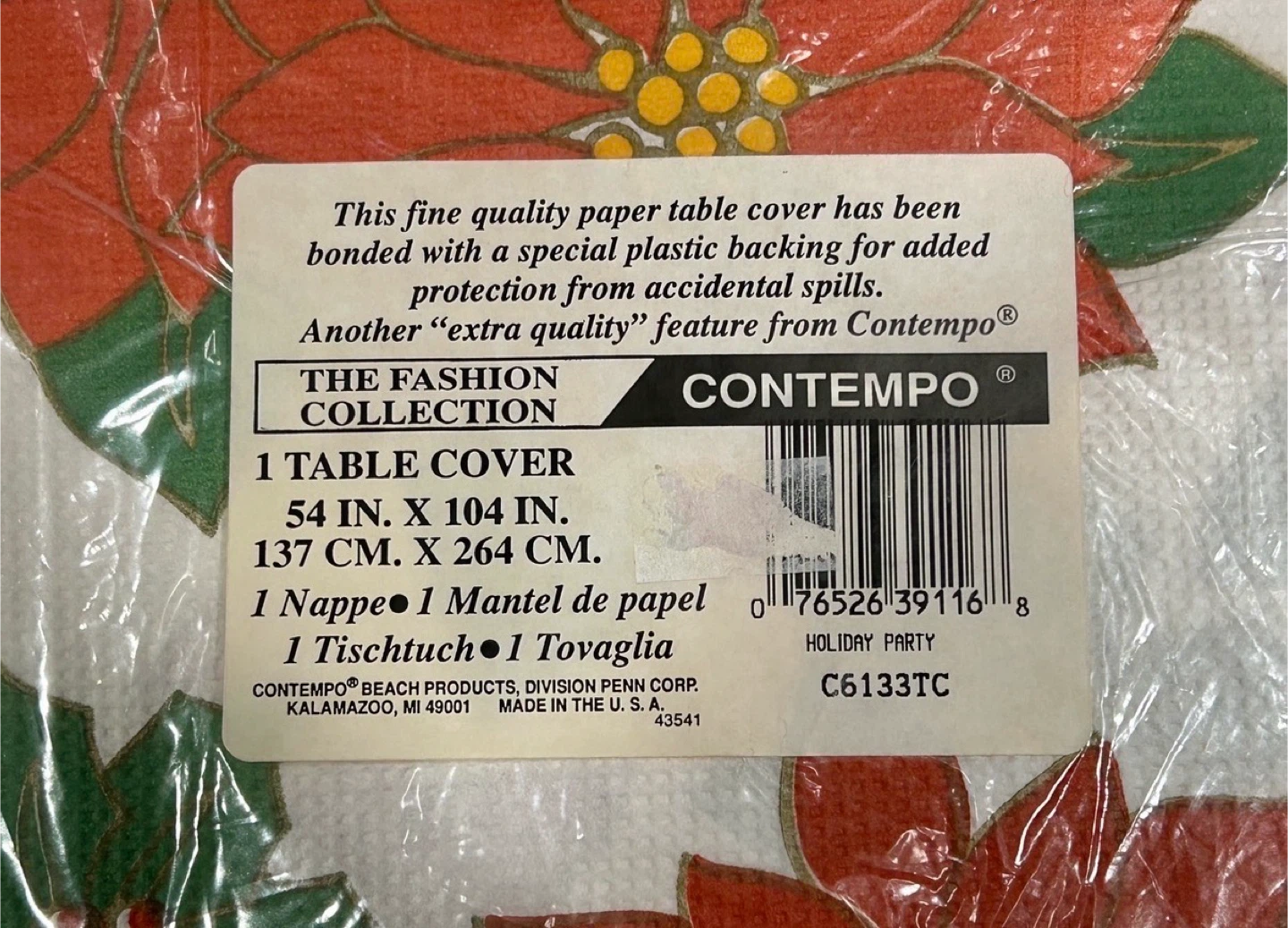 Festive Paper Table Covers ($5 takes them all) - photo 2