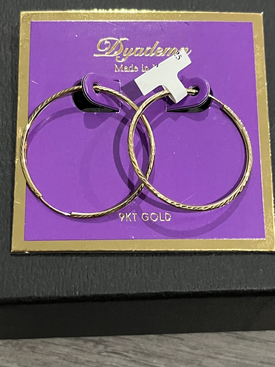 Dyadema 9KT Gold Hoop Earrings