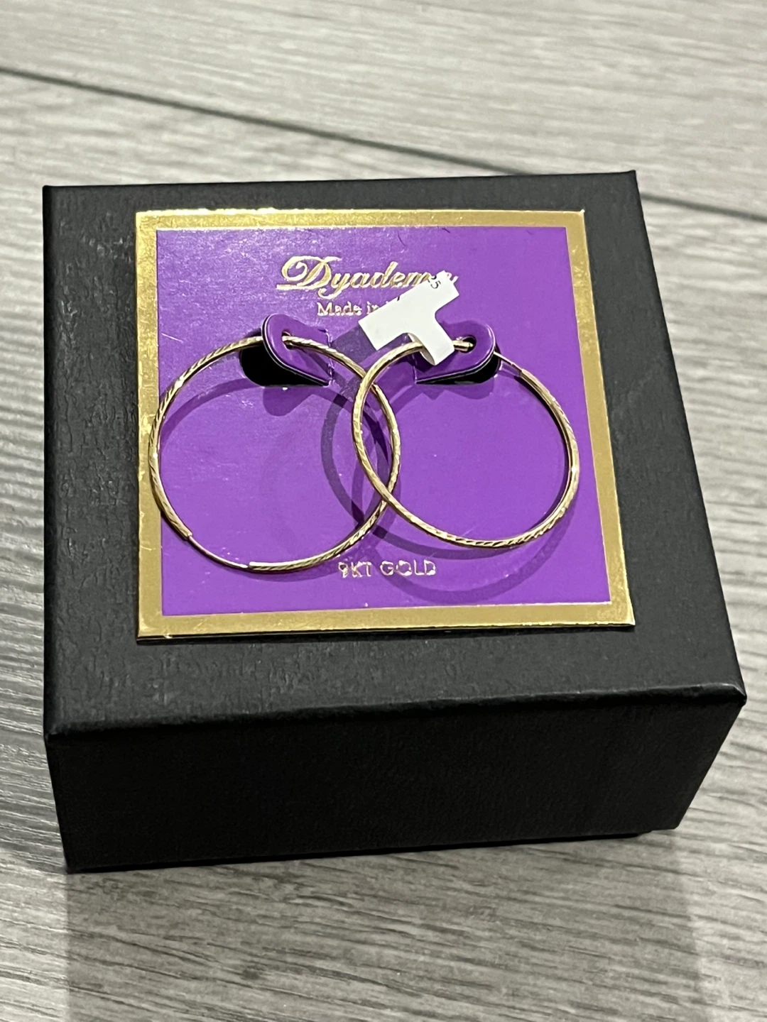 Dyadema 9KT Gold Hoop Earrings - photo 2