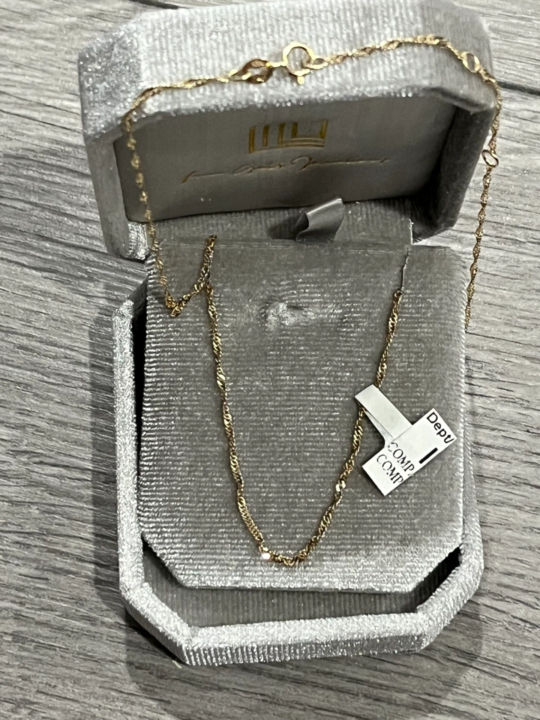 10kt Gold Chain Necklace in Jewelry Box - photo 4