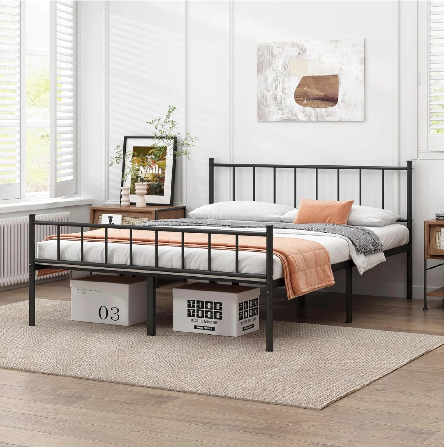 Queen Size Metal Platform Bed Frame - photo 2