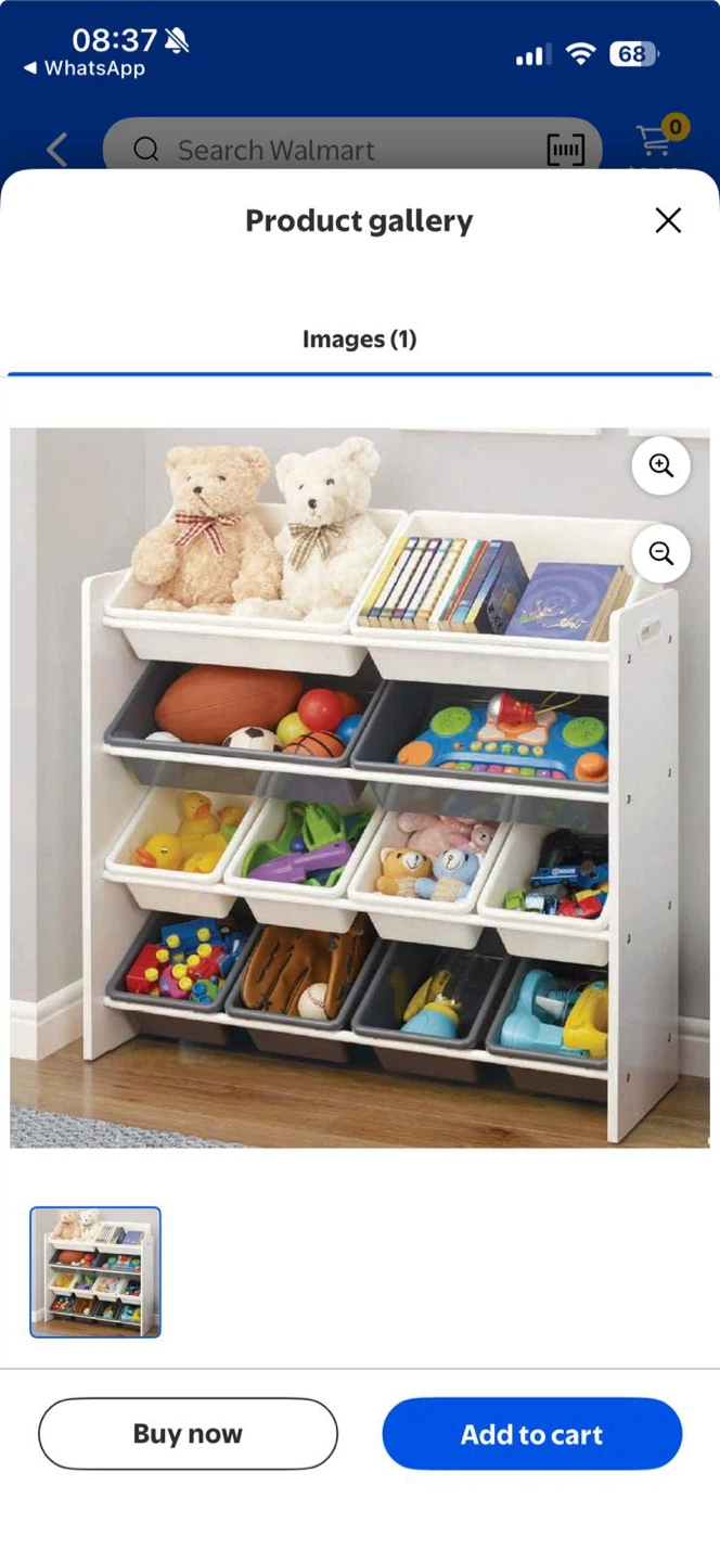MuST GO- Kids Toy Organizer Storage Shelf - photo 2
