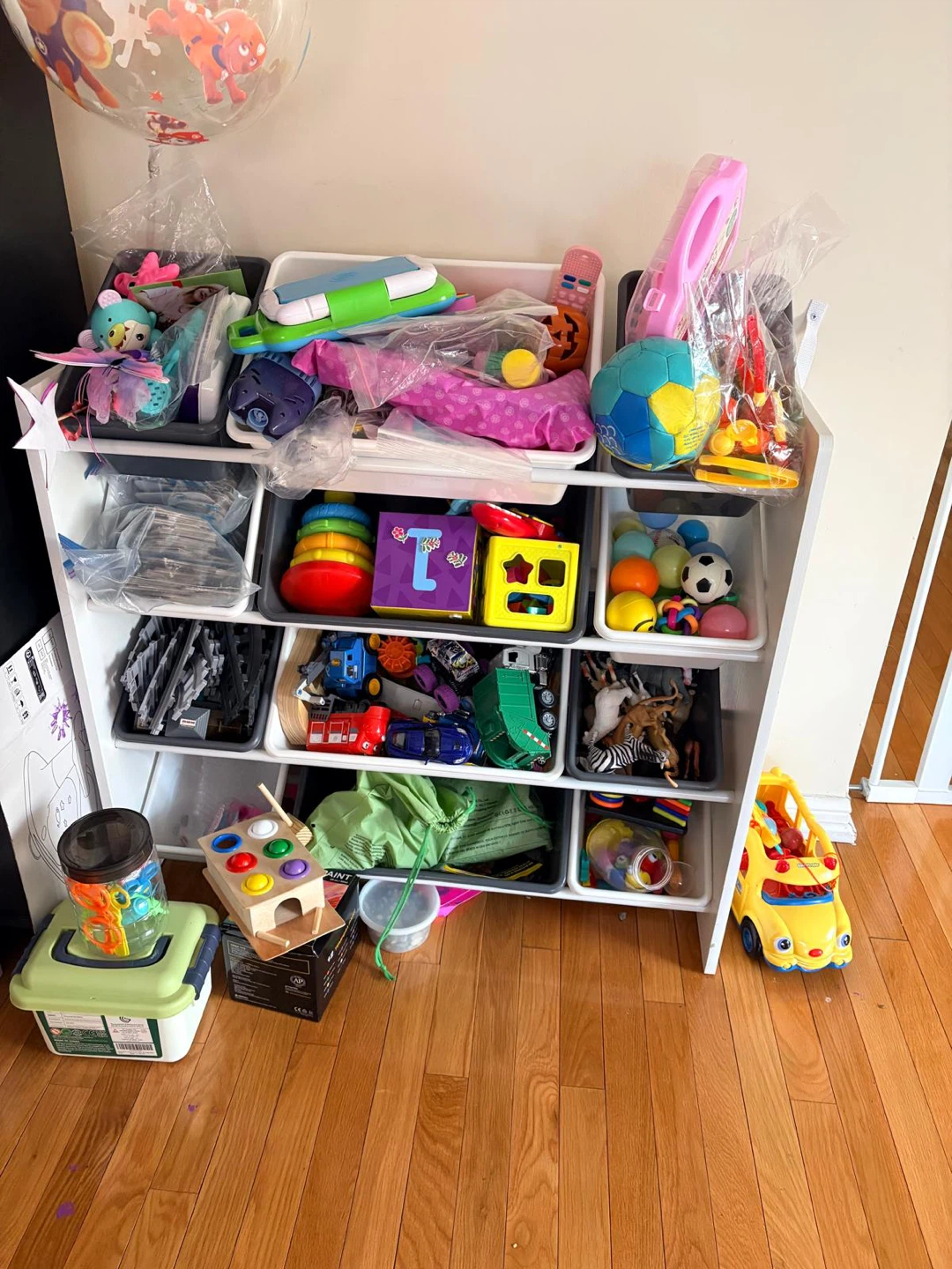 MuST GO- Kids Toy Organizer Storage Shelf