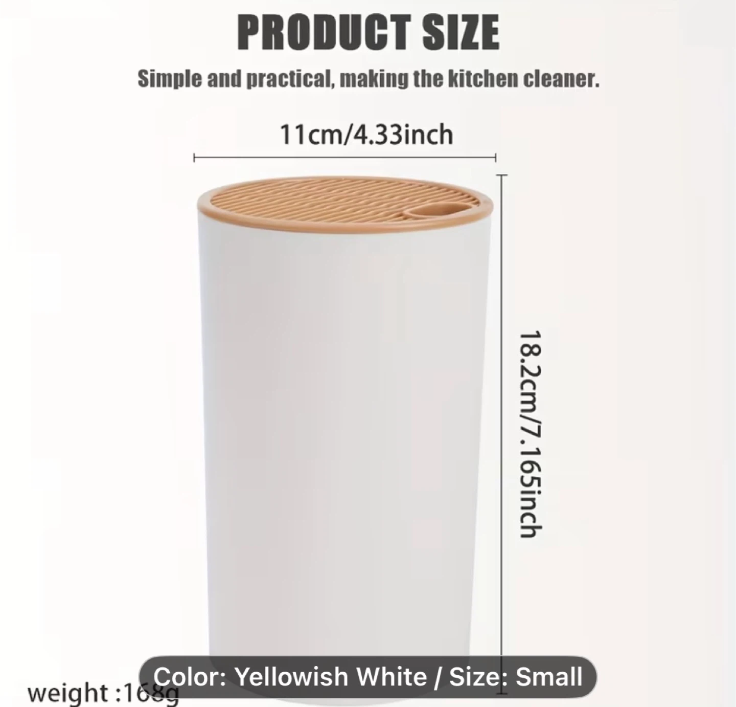 Knife Block - Yellowish White, Small Size - photo 2
