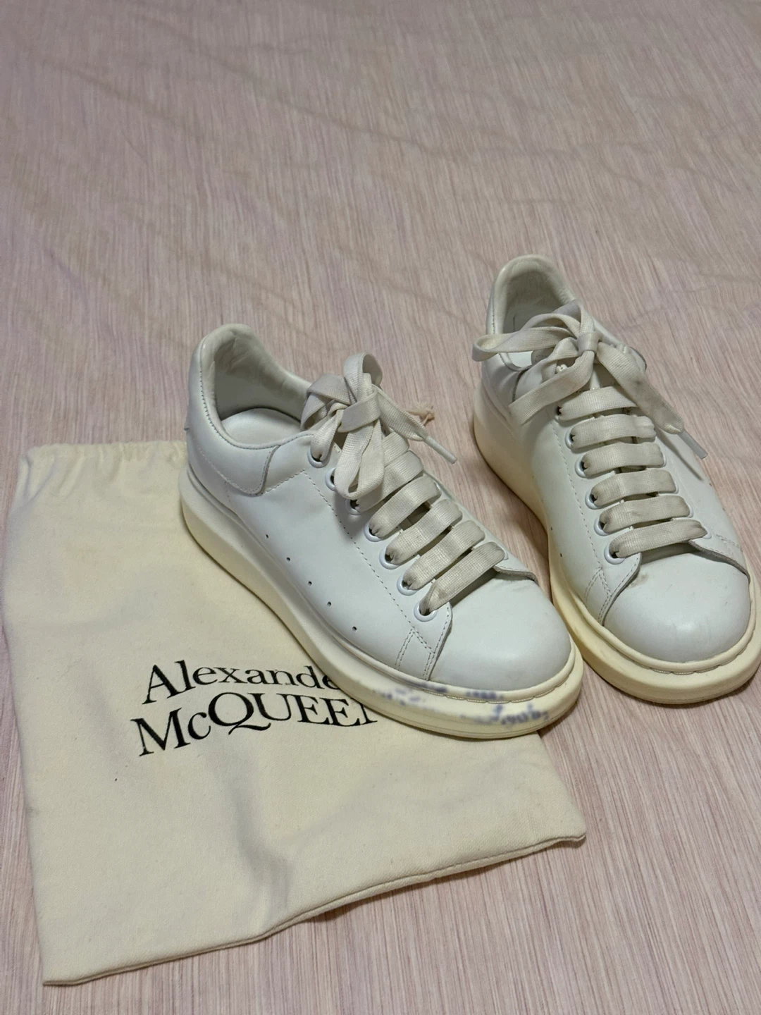 Alexander McQueen White Leather Sneakers - photo 2