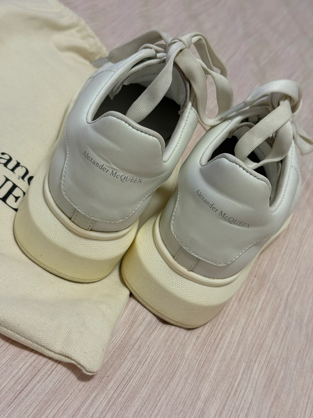 Alexander McQueen White Leather Sneakers - photo 3