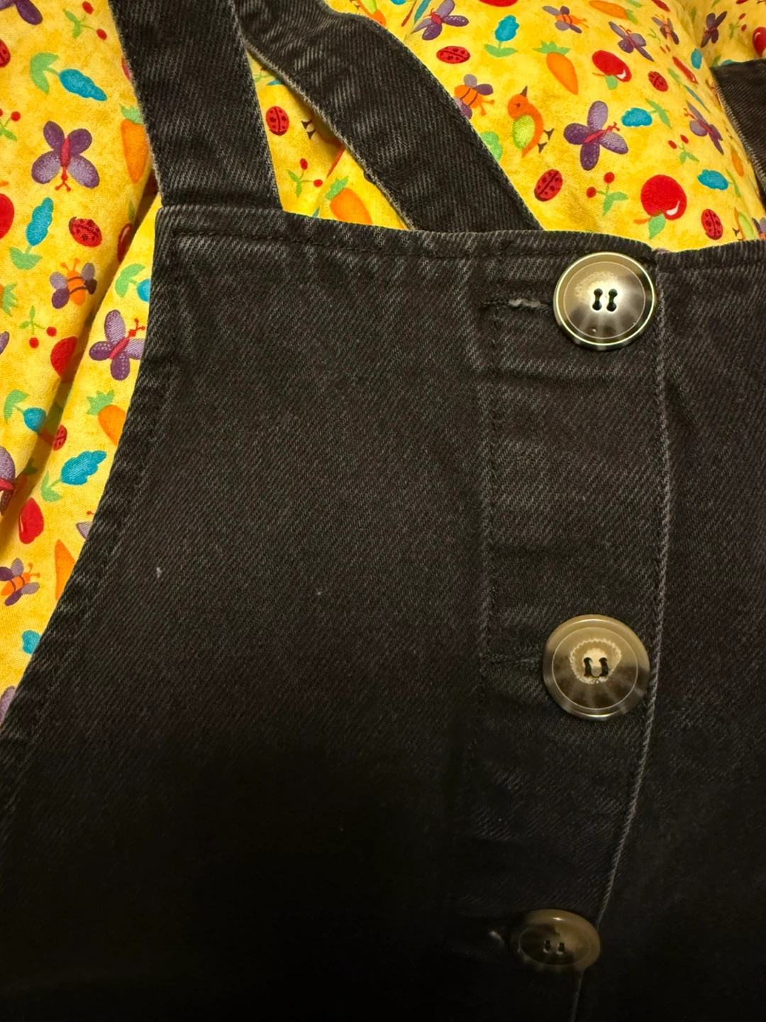 Topshop black denim jean overall dress🏆 - photo 4