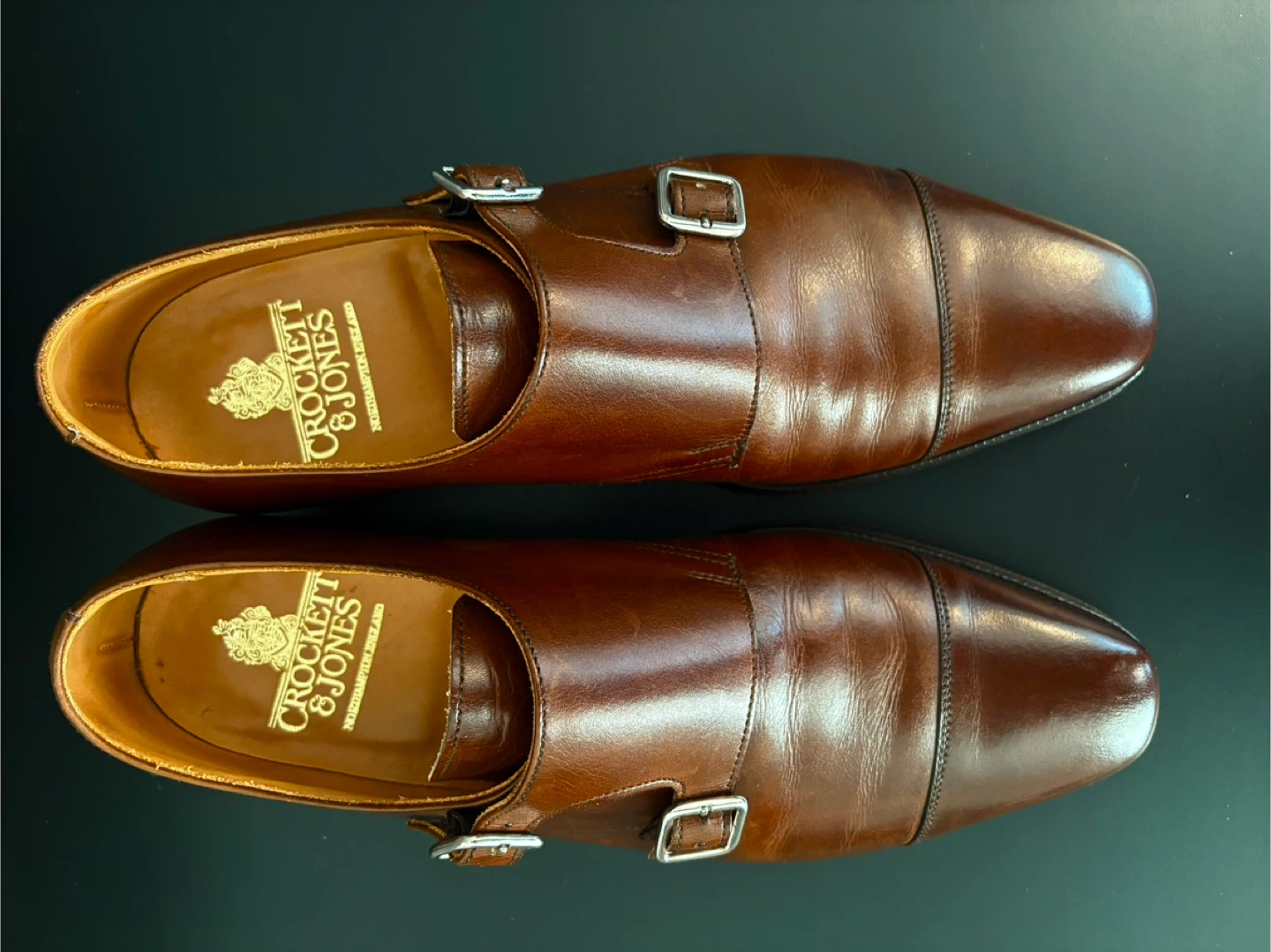 Crockett & Jones Lowndes Monk Strap Shoes Size 7E