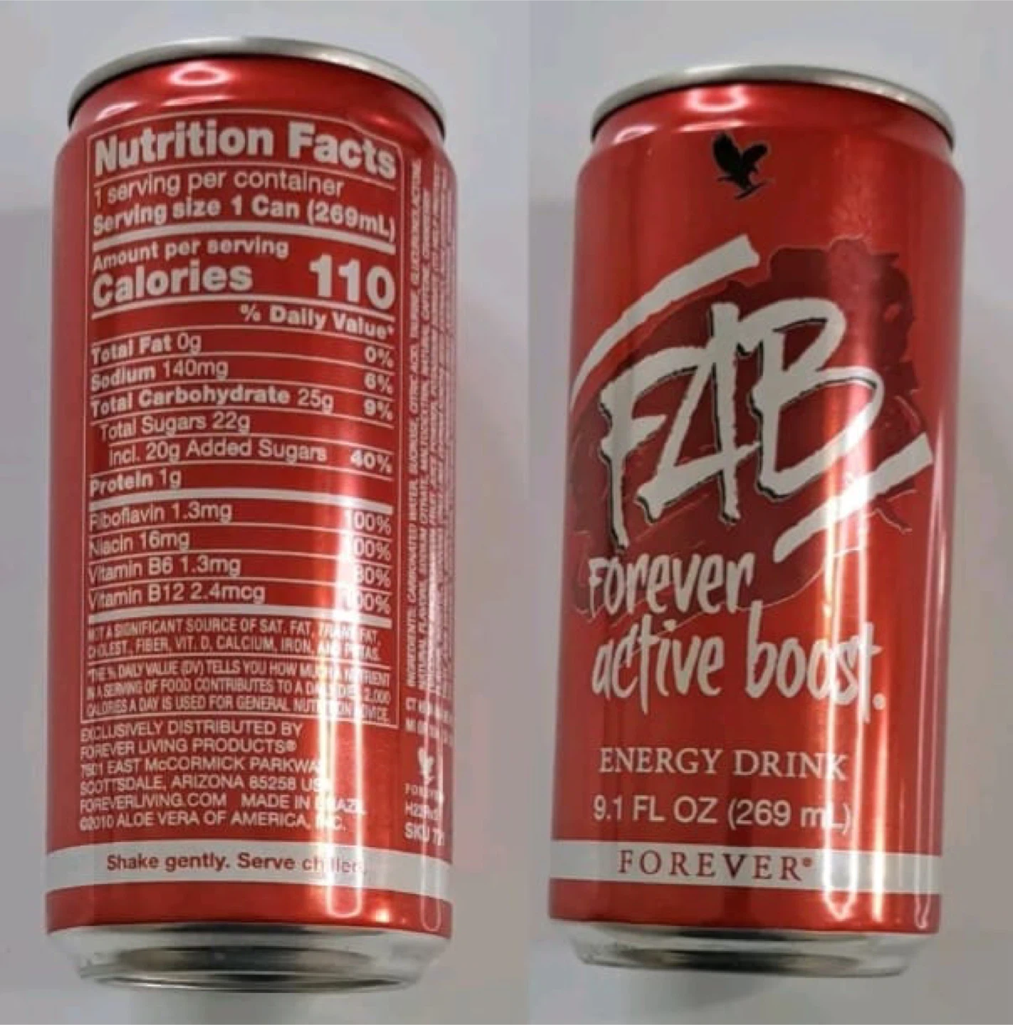 Forever FAB Energy Drink - 12 Pack - photo 3
