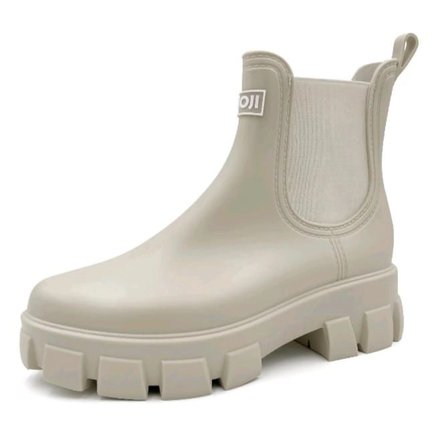 Amoji Unisex Ankle Chelsea Rain Platform Rubber Waterproof Boots - photo 2