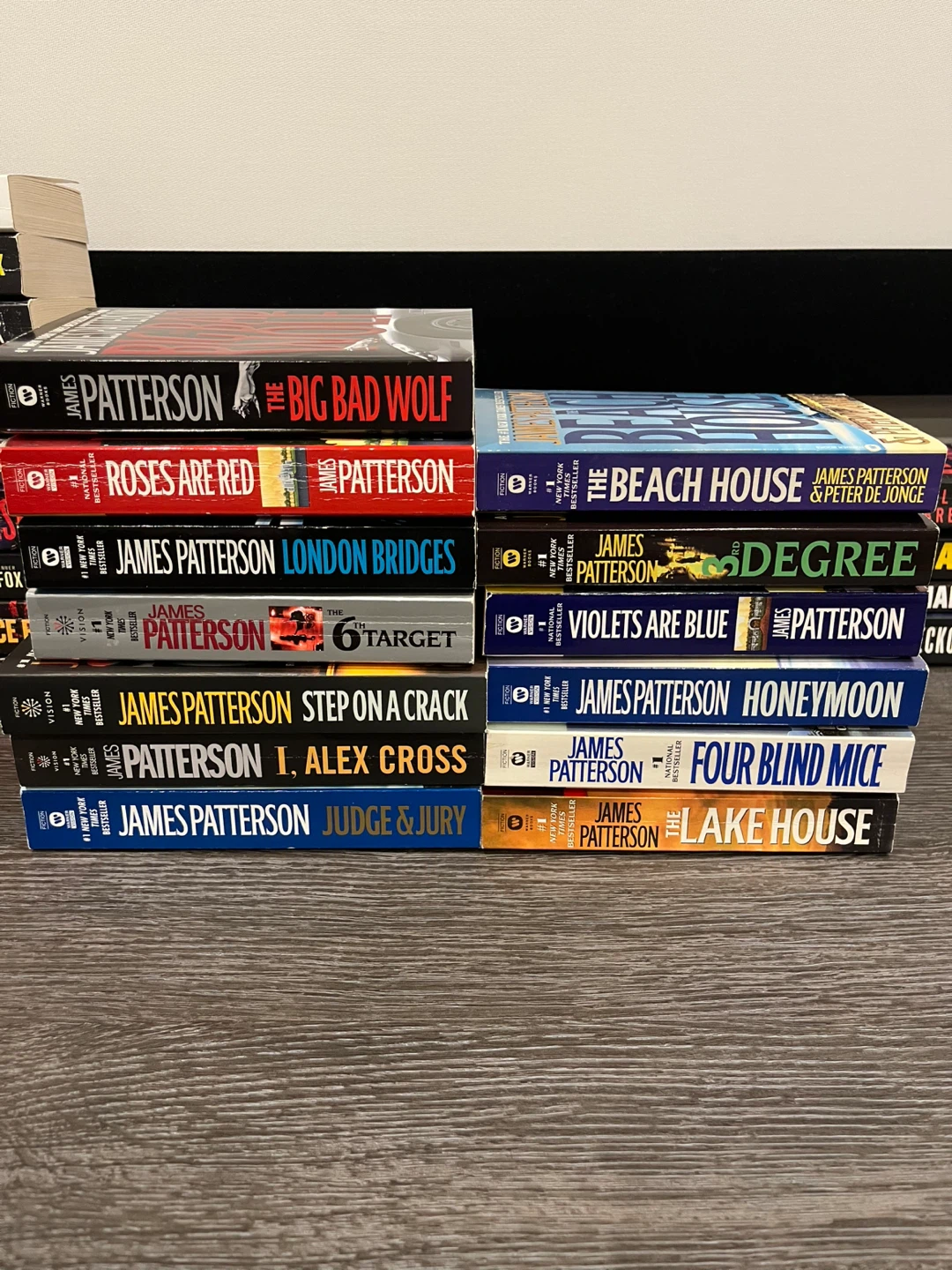 James Patterson paperback novels