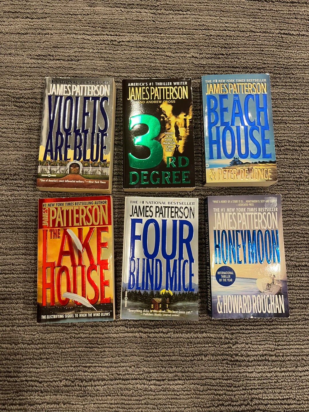 James Patterson paperback novels - photo 2