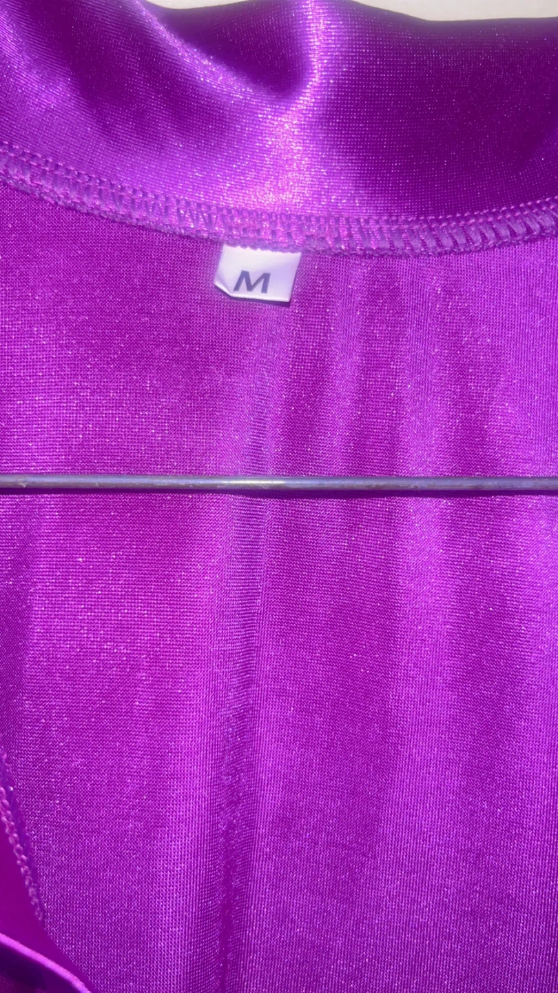 Purple Ruched Long Sleeve Dress Size M🏆 - photo 3