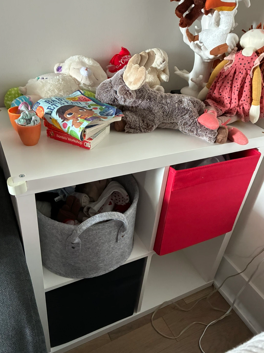 Kallax Storage Shelving unit with storage boxes