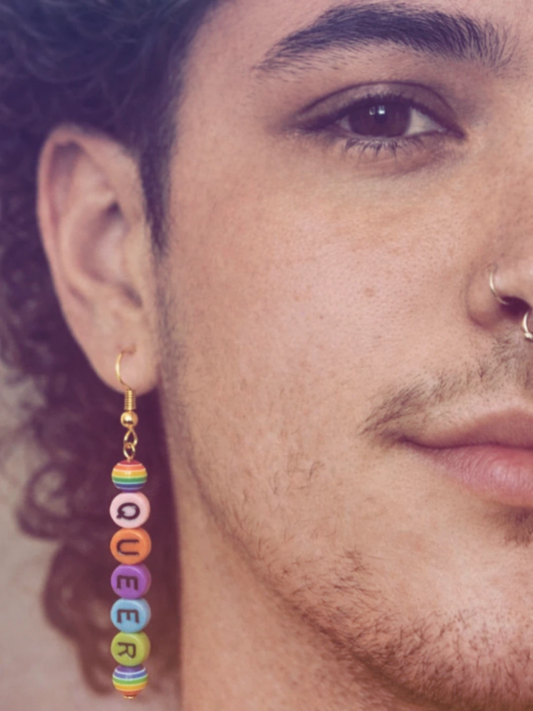 Queer Beaded Earring