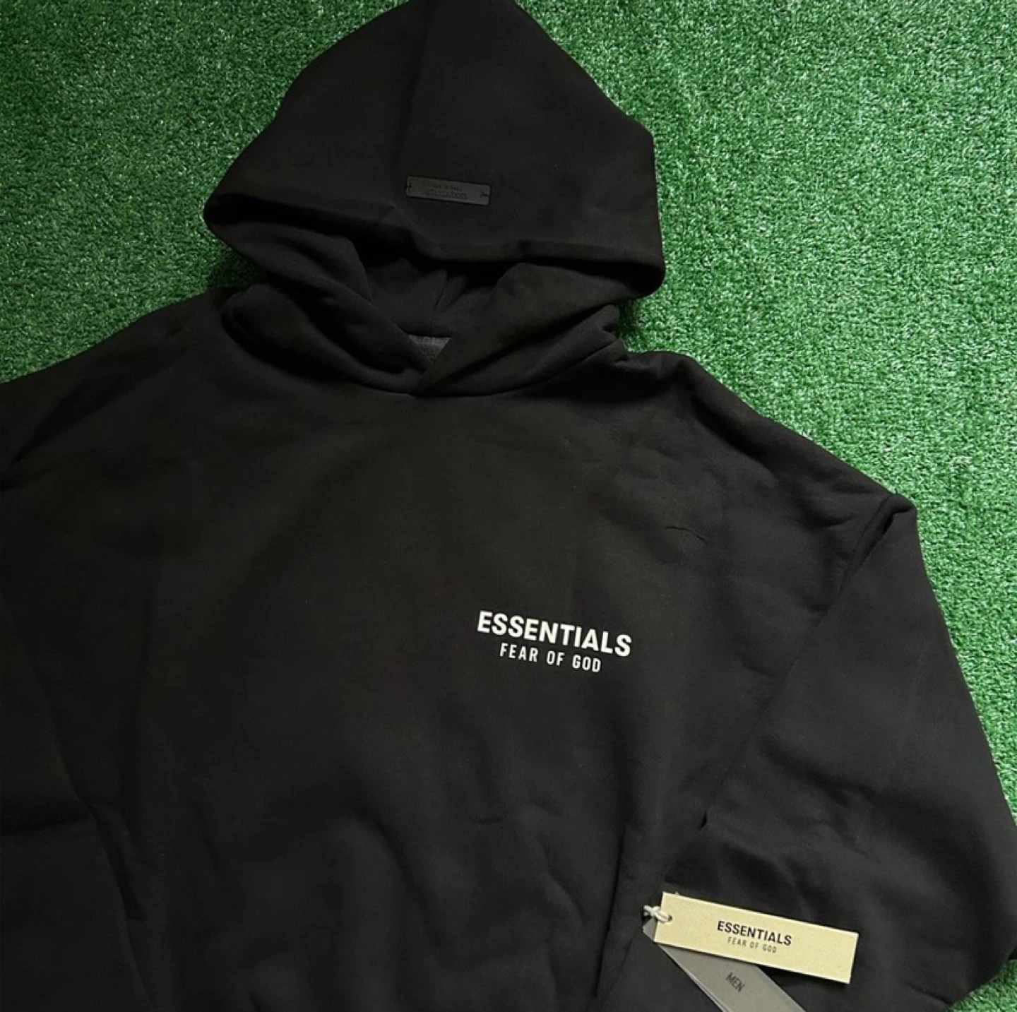 Essentials Fear Of God Black/White Pullover Hoodie - photo 5