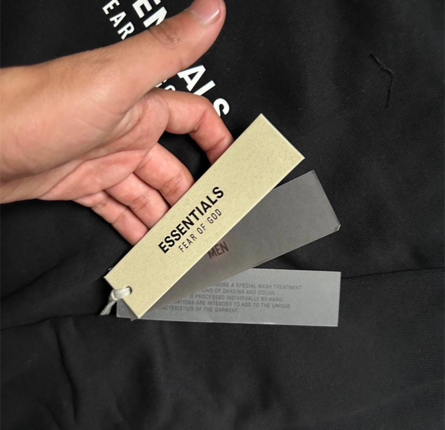 Essentials Fear Of God Black/White Pullover Hoodie - photo 4