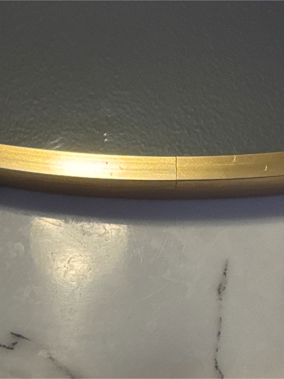 🏆 24-Inch Diameter Gold Trimmed Round Mirror - photo 2