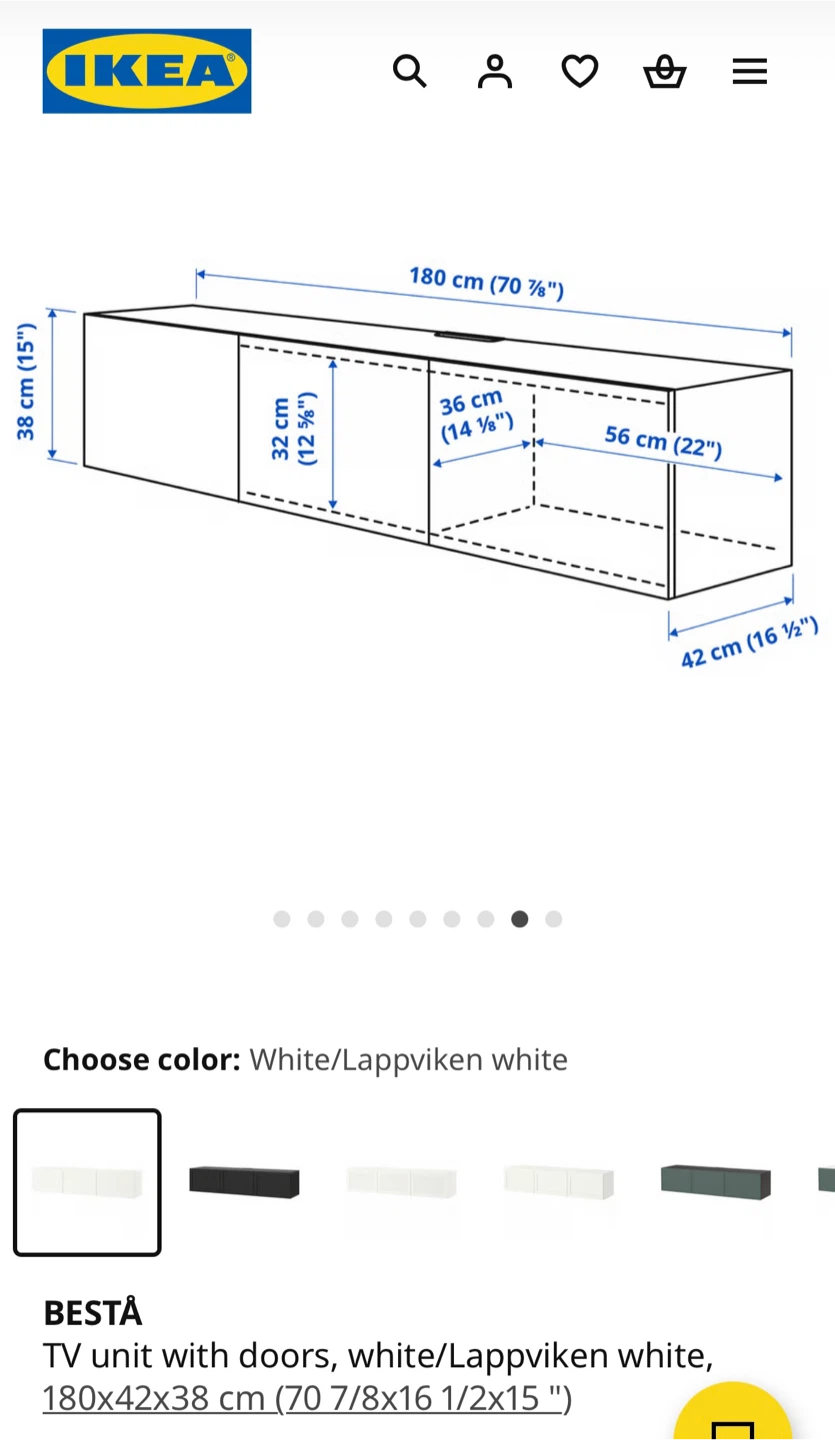 IKEA TV unit with doors - photo 5