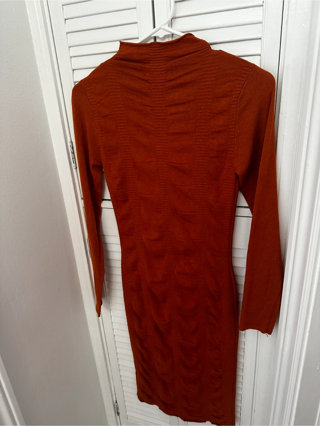 Sweater Dress - Small - Burnt Orange - photo 2