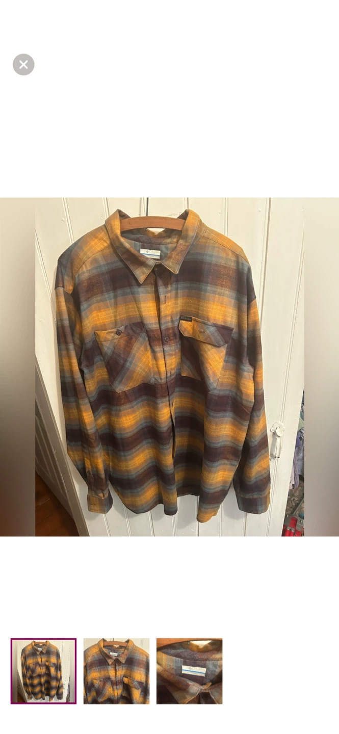 Columbia Plaid Flannel Shirt 2XLT