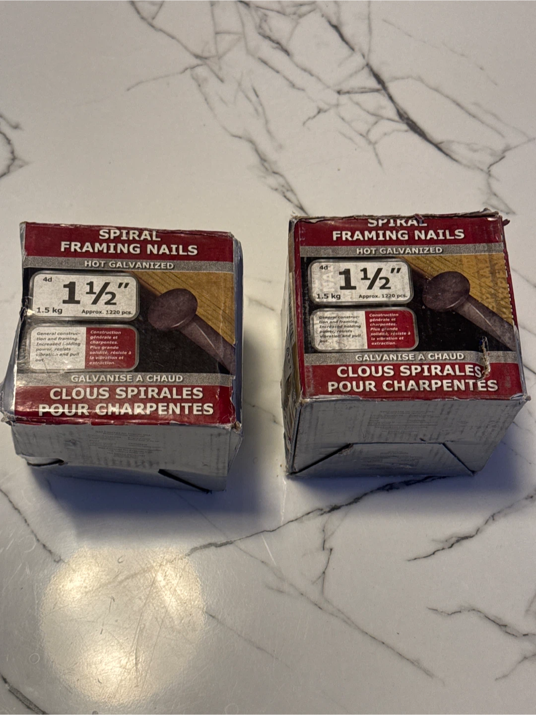 🏆 Dura-Grip Spiral Framing Nails 1 1/2"
