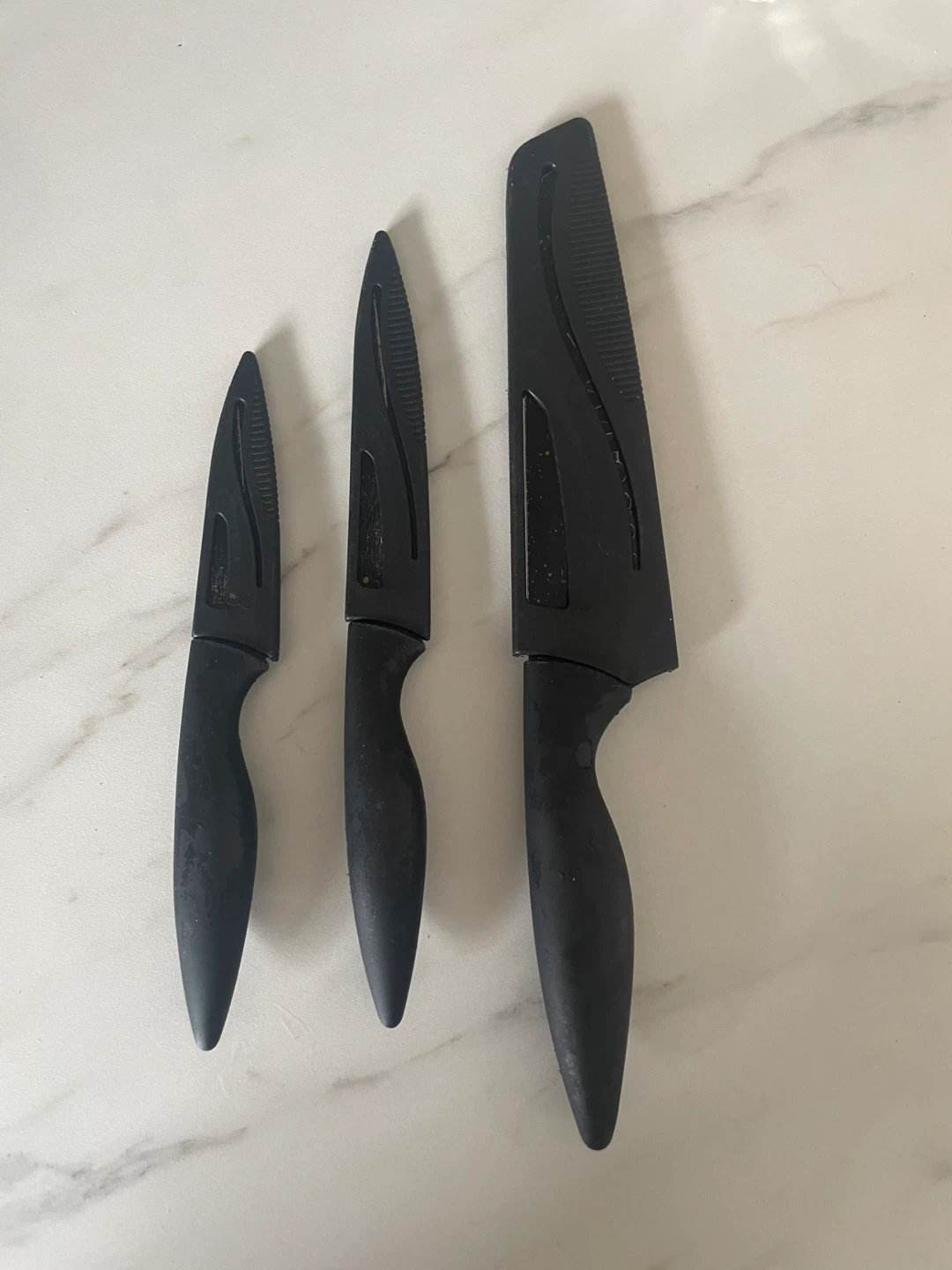 Thyme and Table  - Set of 3 Black Kitchen Knives 🧡 - photo 2