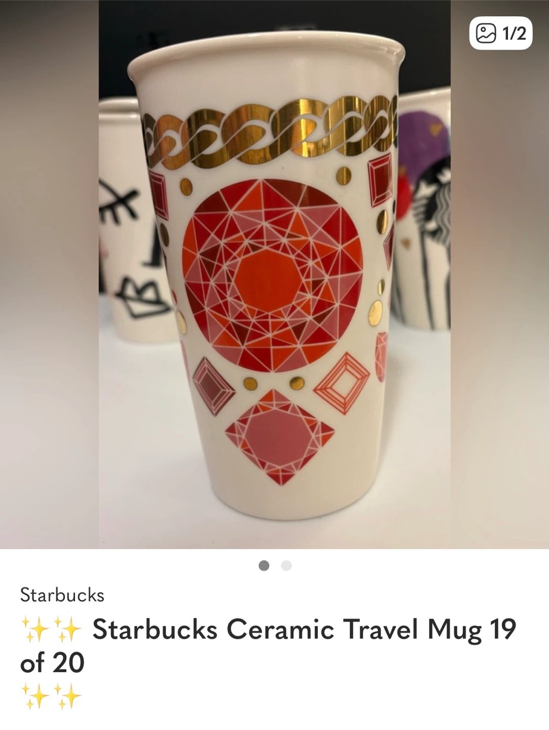 ✨✨Starbucks Ceramic Travel Mug 19 of 20 🏆