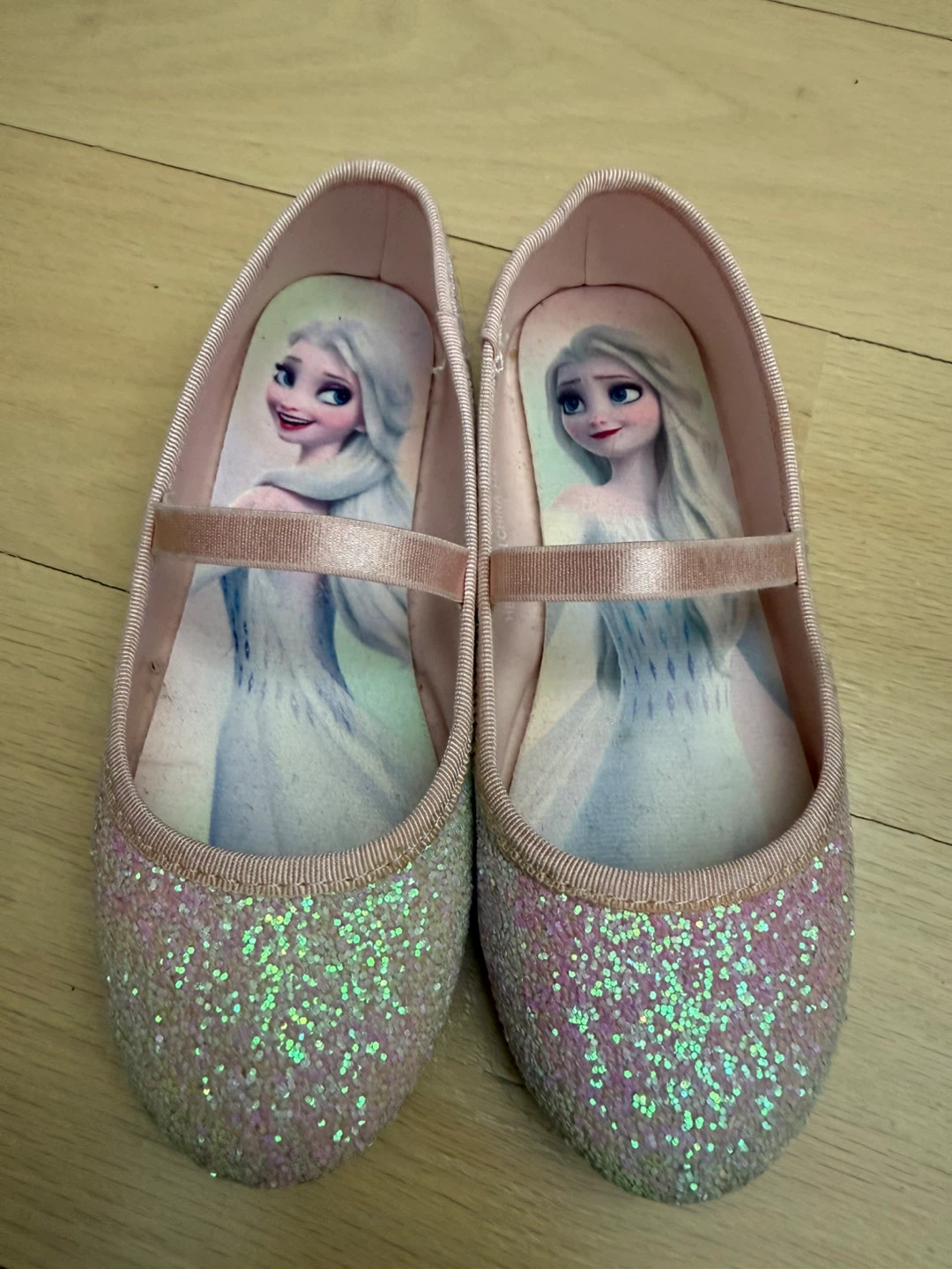 H&M Disney Frozen Elsa Ballet Flats Shoes Size 12.5 US Toddler