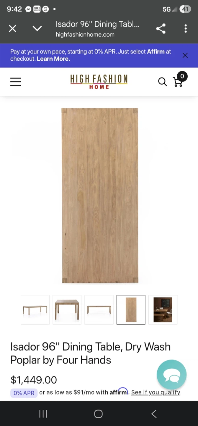 Isador 96" Dining Table, - photo 2