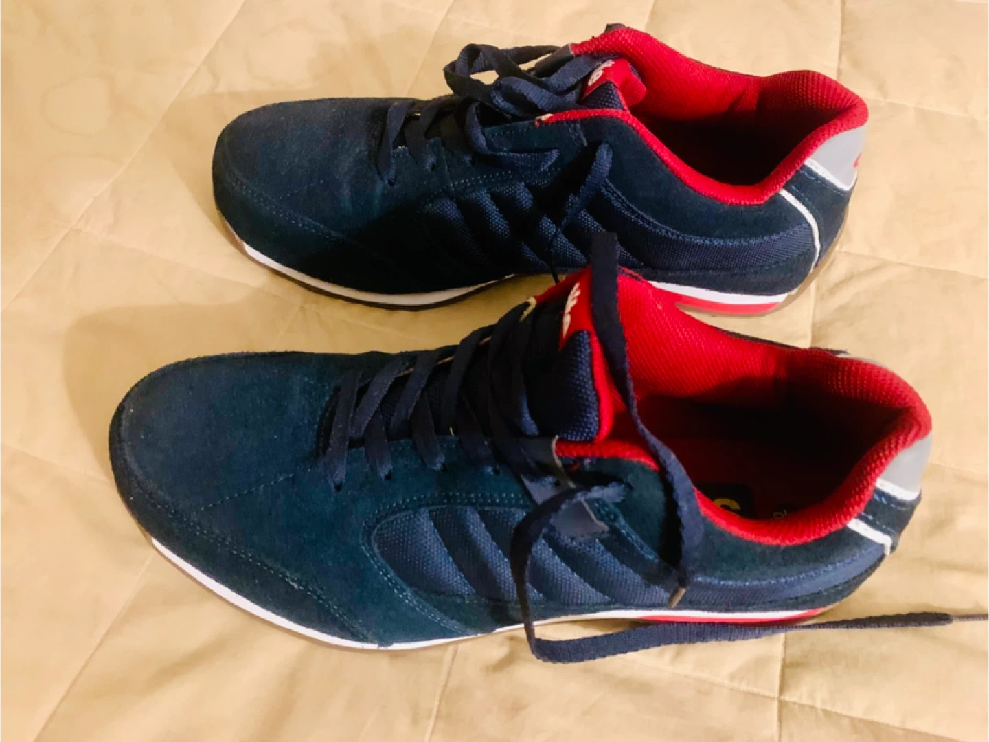 Blue steel toe shoes - Size 10 - photo 3
