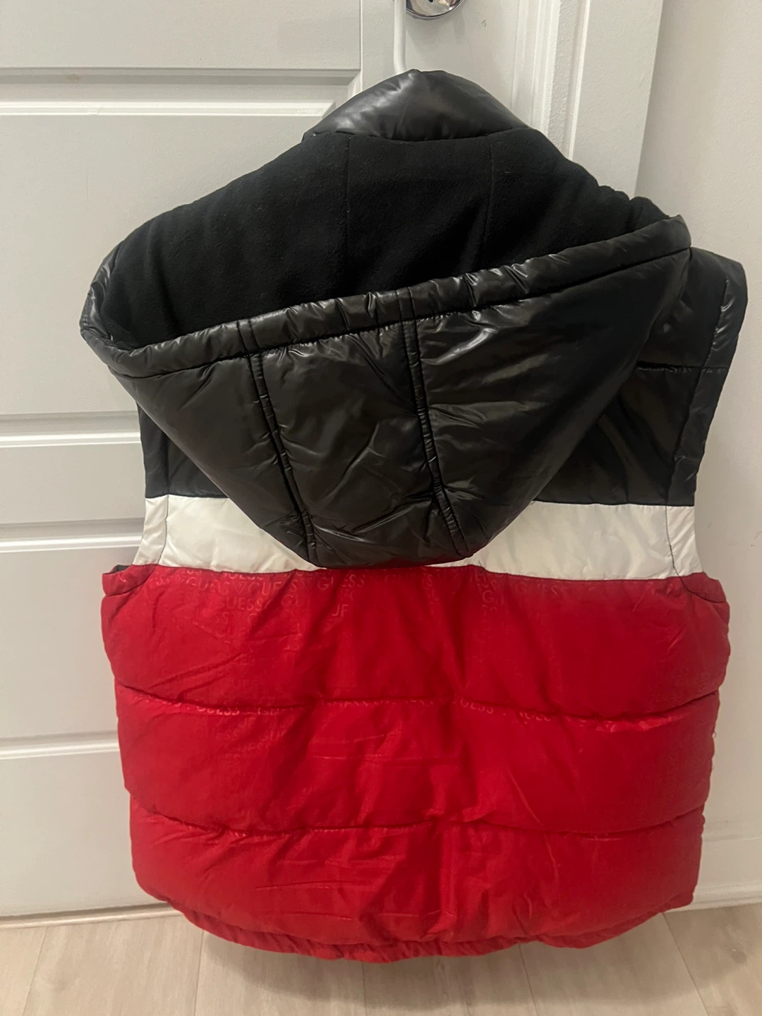 Guess Puffer Vest - Red, Black, White - photo 3