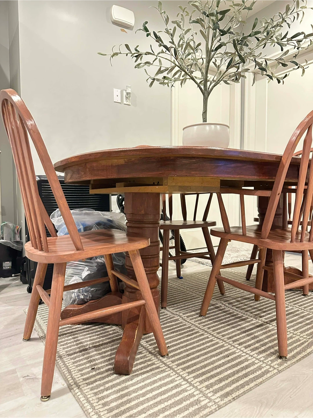 Spohn Extendable Oak Oval Solid Wood Dining Table - photo 5
