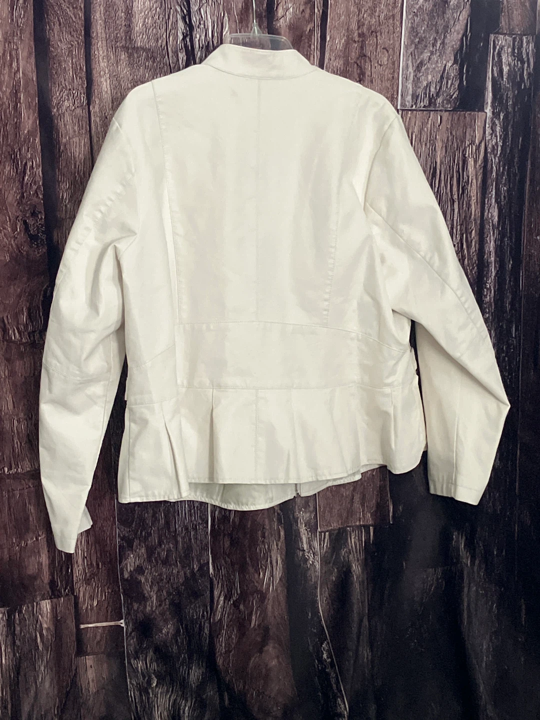 Baccini Women's Cream Peplum Jacket - photo 3