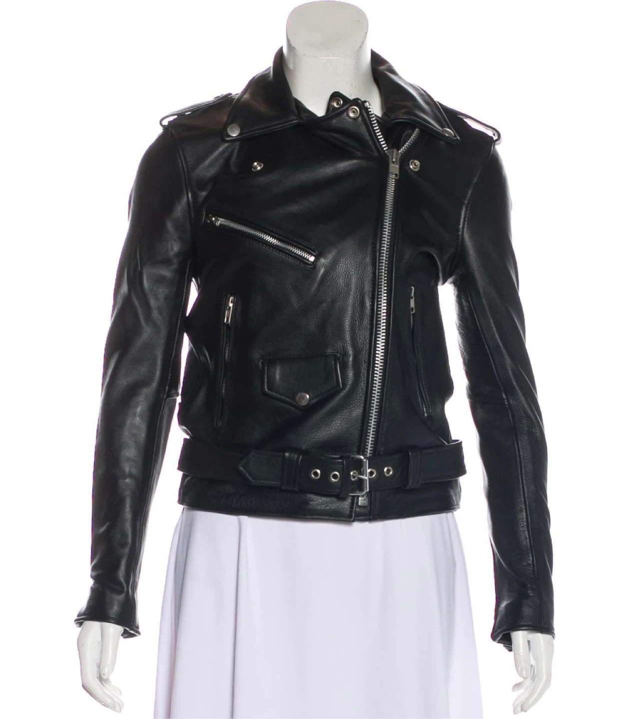 Leather moto jacket XXS/XS by Understated Leather - photo 2