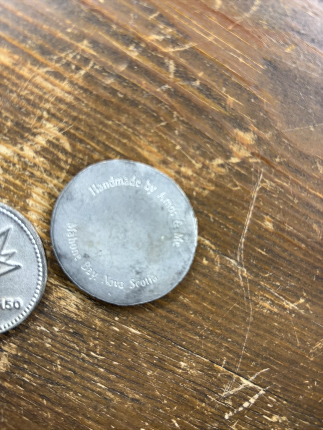 Handmade Token "Amos and Me" - Malone Bay, Nova Scotia - photo 3