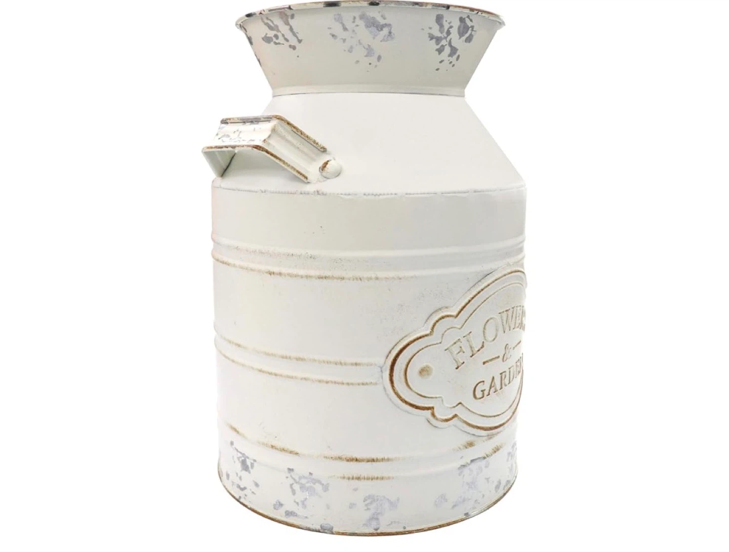 White Decorative Milk Can Vase - Flowers & Garden - photo 3